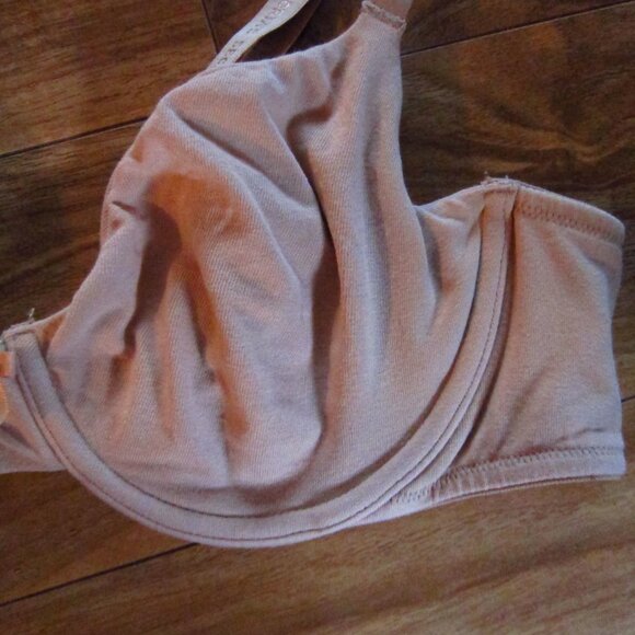 Victoria's Secret Beige Cotton Unlined Perfect Coverage Bra Size 38B - Picture 3 of 7